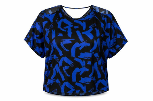 Womens UK Size 24 Capsule Blue Basic T-Shirt