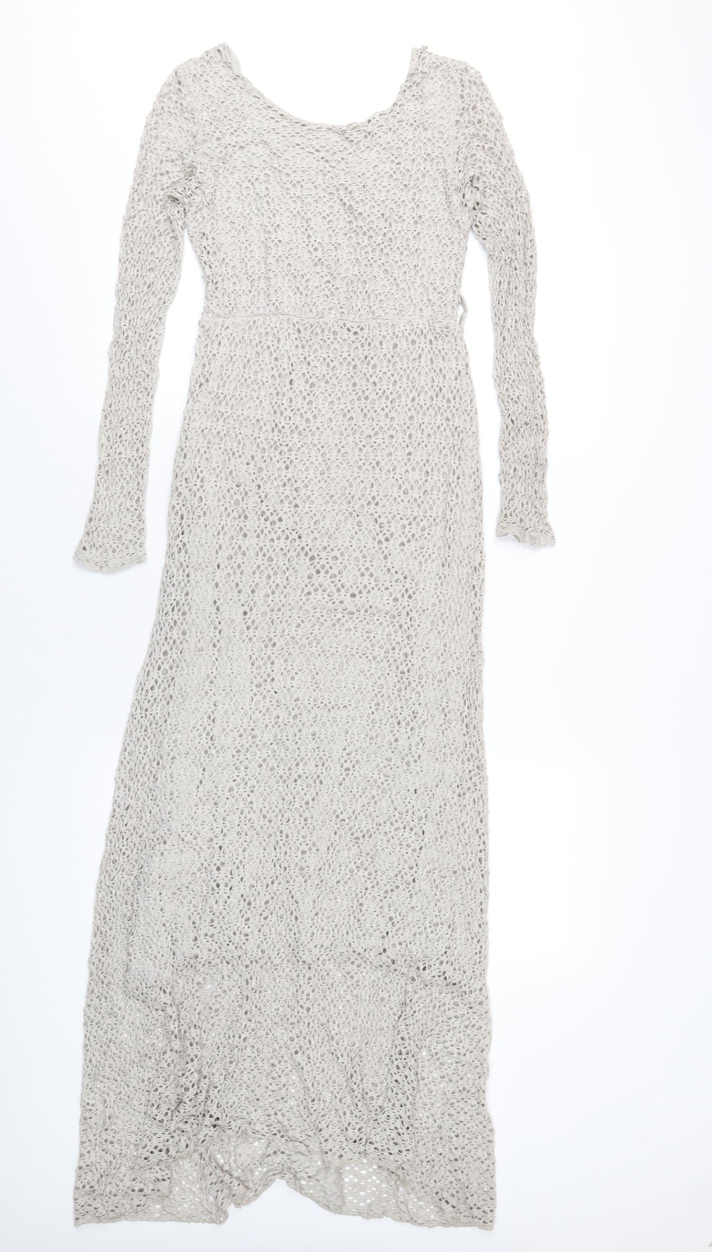 Cameo Rose Womens Beige Viscose Maxi Size M Scoop Neck Pullover
