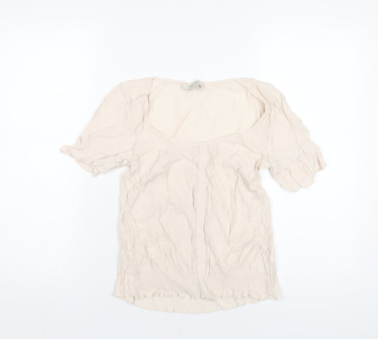 Womens UK Size 6 Oasis Pink Basic Blouse