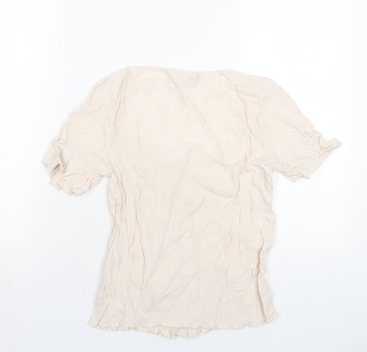 Womens UK Size 6 Oasis Pink Basic Blouse