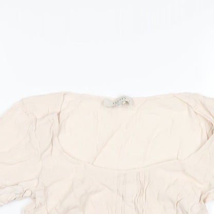 Womens UK Size 6 Oasis Pink Basic Blouse