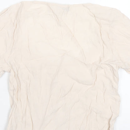 Womens UK Size 6 Oasis Pink Basic Blouse
