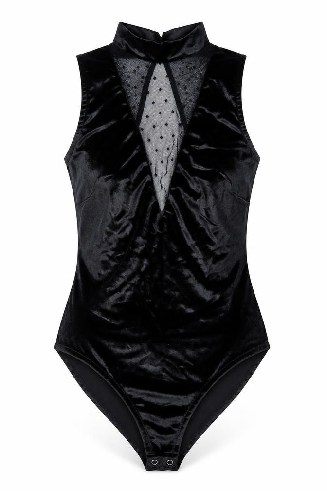 Womens UK Size 8 New Look One-Piece Black Bodysuit