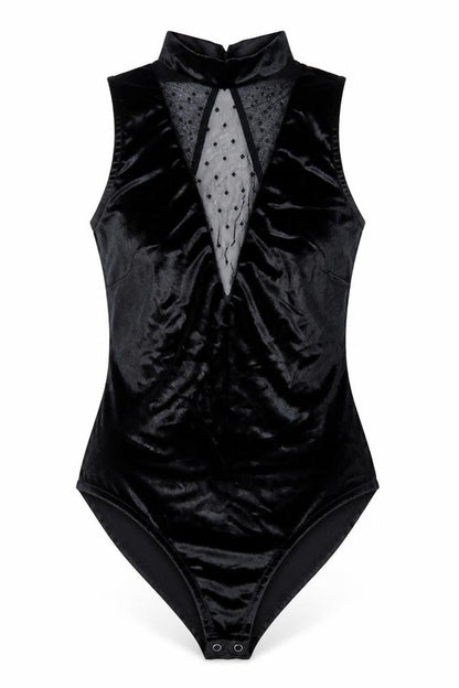 Womens UK Size 8 New Look One-Piece Black Bodysuit