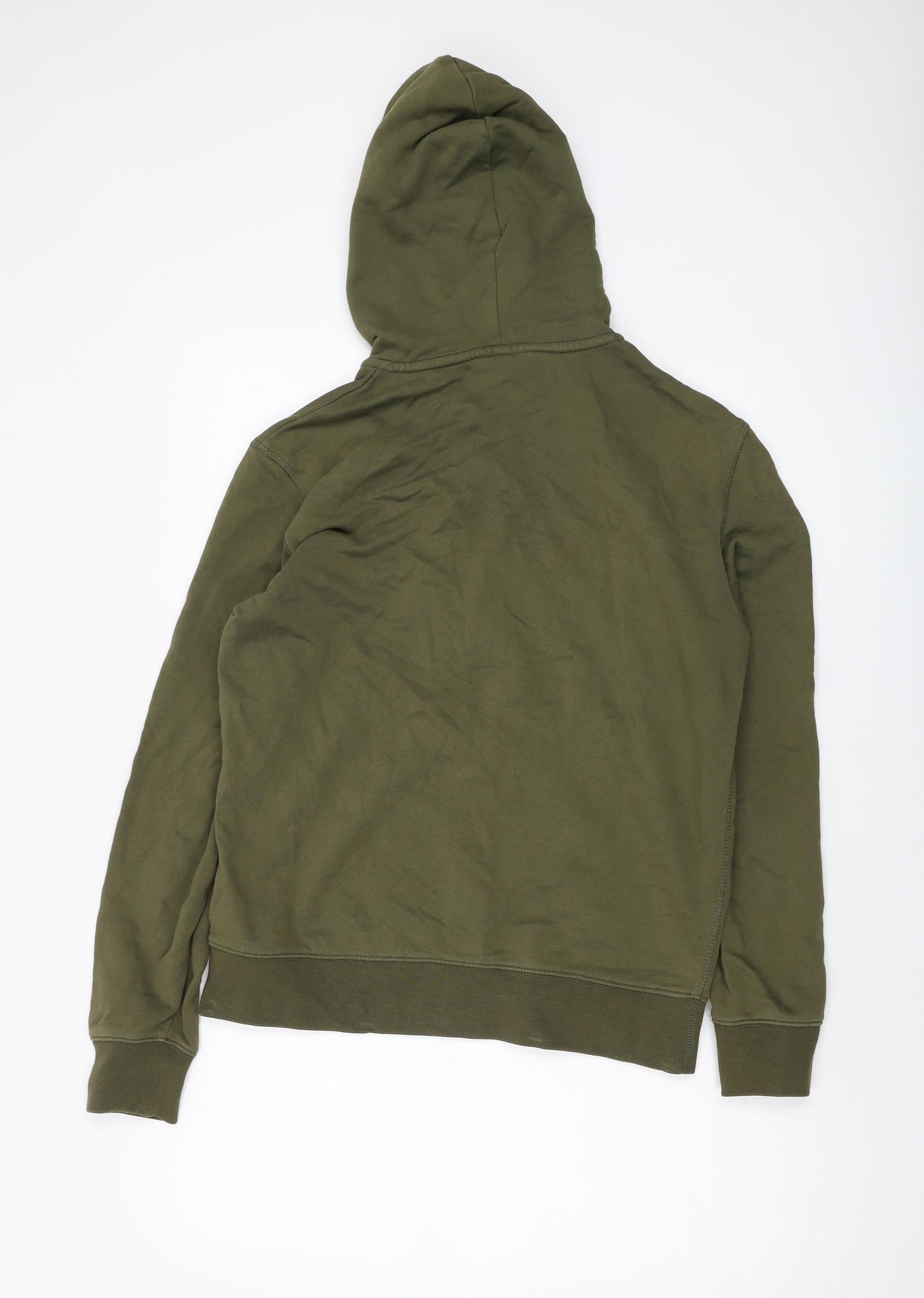 Mens UK Size S Marks and Spencer Green Full Zip Hoodie