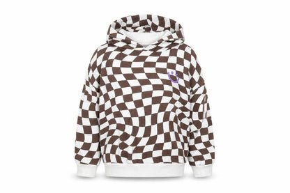 Next Girls White Geometric Cotton Pullover Hoodie Size 4-5 Years Pullover