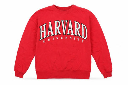 Harvard Womens Red Cotton Pullover Sweatshirt Size 10 Pullover