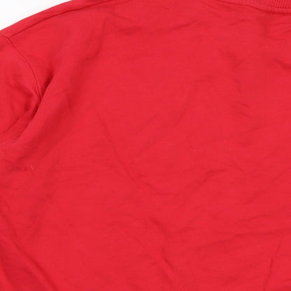 Harvard Womens Red Cotton Pullover Sweatshirt Size 10 Pullover