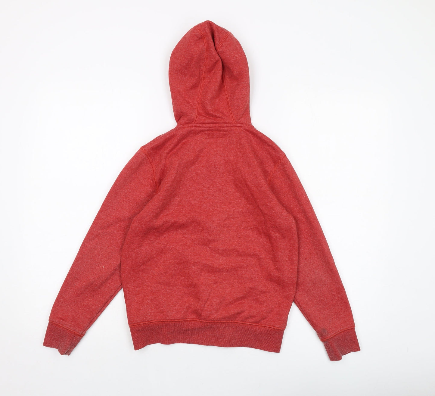 Niek Boys Red Cotton Full Zip Hoodie Size 9 Years Zip