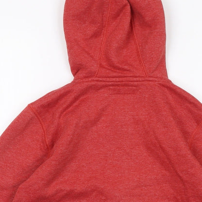 Niek Boys Red Cotton Full Zip Hoodie Size 9 Years Zip