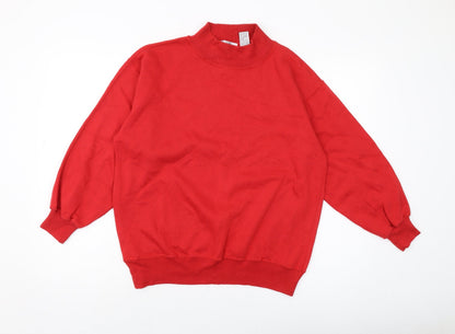 Alison Craig Womens Red Polyester Pullover Sweatshirt Size S Pullover