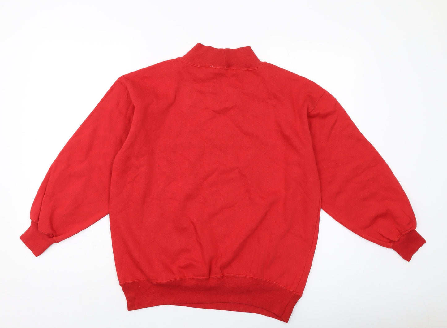 Alison Craig Womens Red Polyester Pullover Sweatshirt Size S Pullover