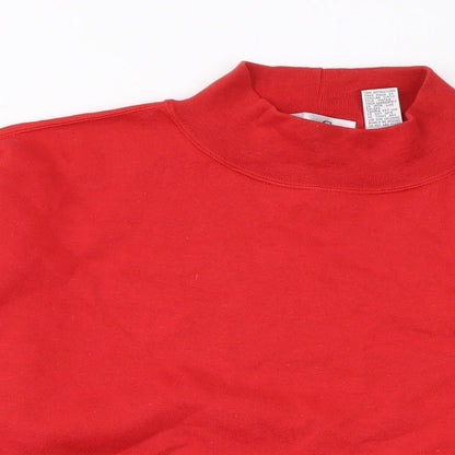 Alison Craig Womens Red Polyester Pullover Sweatshirt Size S Pullover