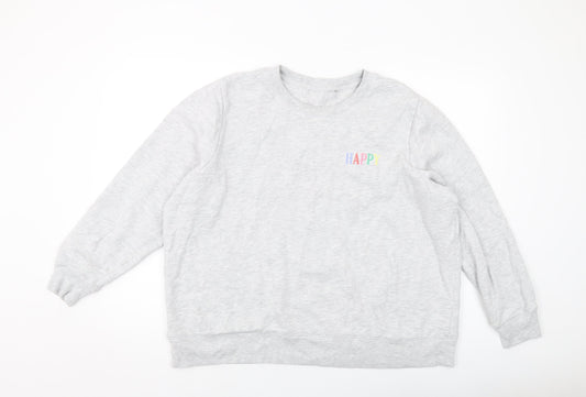 Womens UK Size 22 Marks and Spencer Grey Pullover Sweatshirt