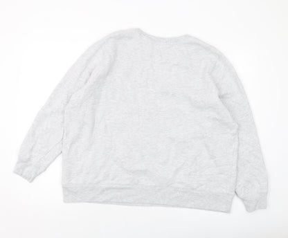 Womens UK Size 22 Marks and Spencer Grey Pullover Sweatshirt