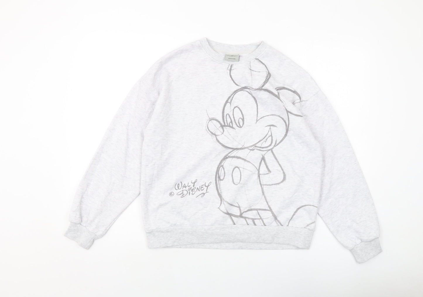 Womens UK Size 6 Disney Grey Pullover Sweatshirt