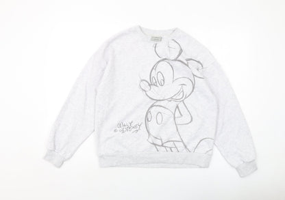 Womens UK Size 6 Disney Grey Pullover Sweatshirt