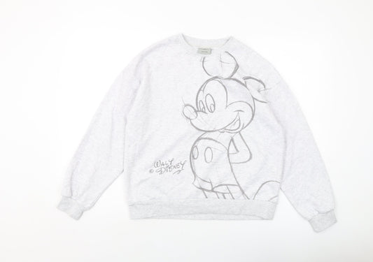 Womens UK Size 6 Disney Grey Pullover Sweatshirt
