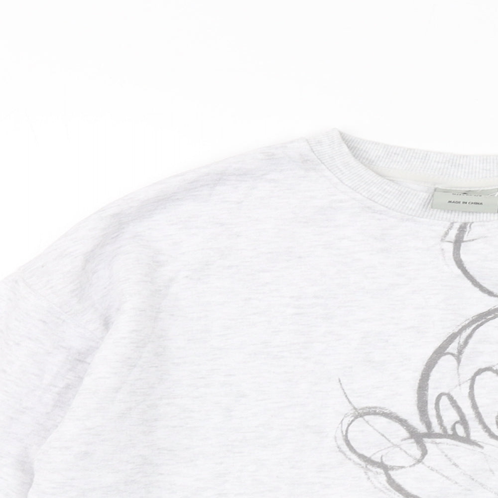 Womens UK Size 6 Disney Grey Pullover Sweatshirt