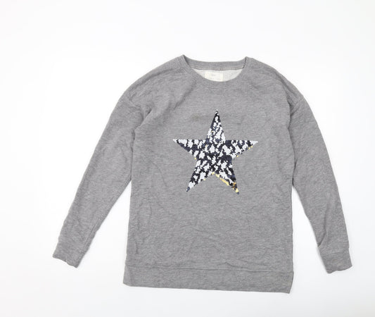 Womens UK Size XS NEXT Grey Pullover Sweatshirt