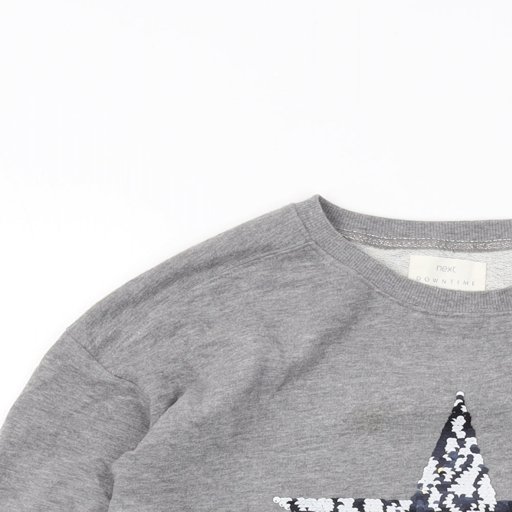 Womens UK Size XS NEXT Grey Pullover Sweatshirt