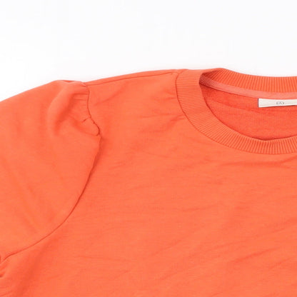 Kaffe Womens Orange Cotton Pullover Sweatshirt Size XL Pullover