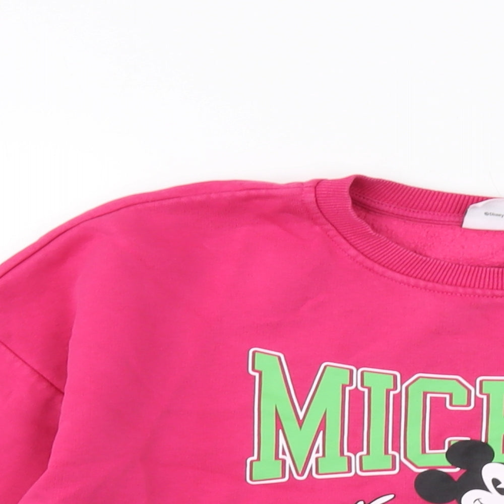 Womens UK Size 10 Disney Pink Pullover Sweatshirt