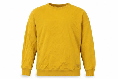 Next Womens Yellow Cotton Pullover Sweatshirt Size M Pullover