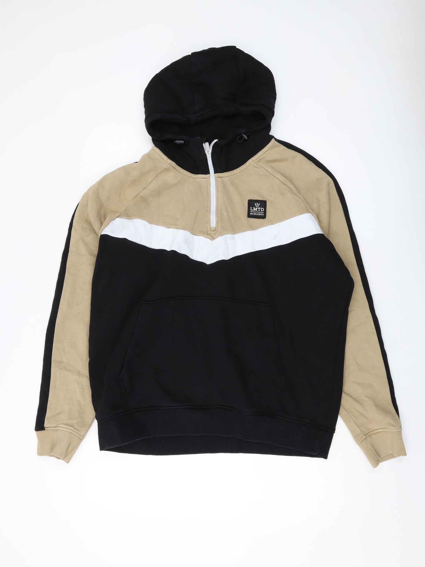 Mens UK Size L NEXT Black Pullover Hoodie