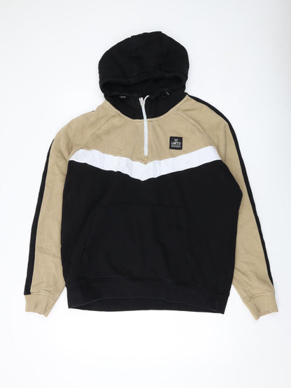 Mens UK Size L NEXT Black Pullover Hoodie