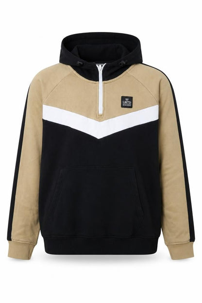 Next Mens Black Cotton Pullover Hoodie Size L