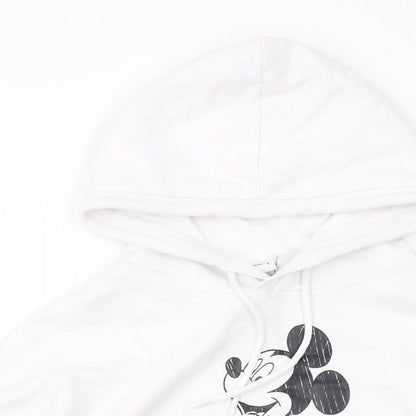 Womens UK Size S Disney White Pullover Hoodie