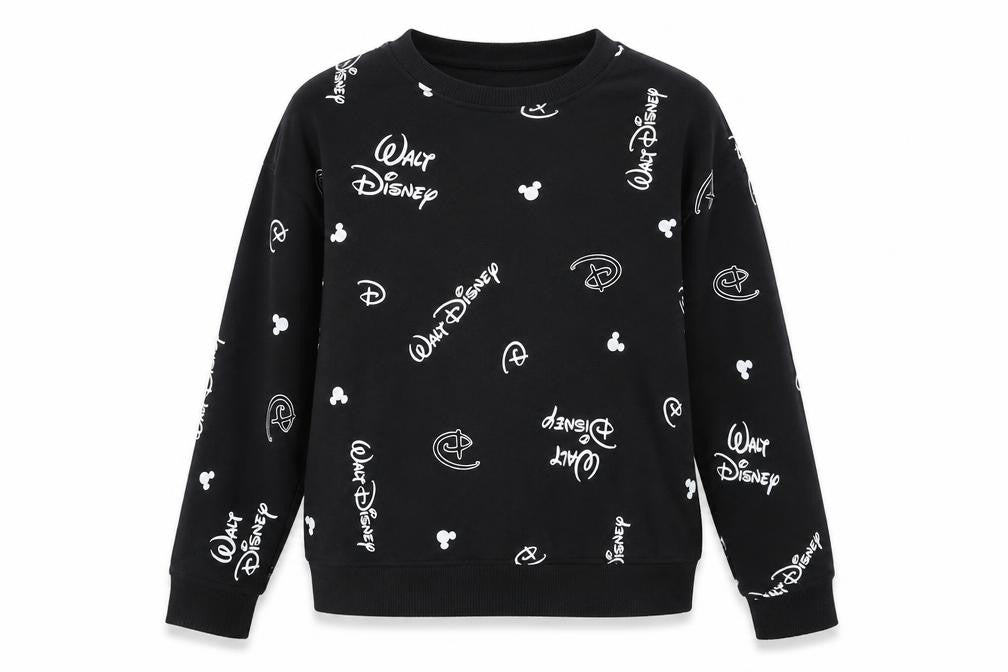 Womens UK Size S Disney Black Pullover Sweatshirt