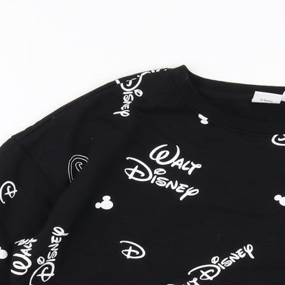 Womens UK Size S Disney Black Pullover Sweatshirt