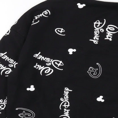 Womens UK Size S Disney Black Pullover Sweatshirt