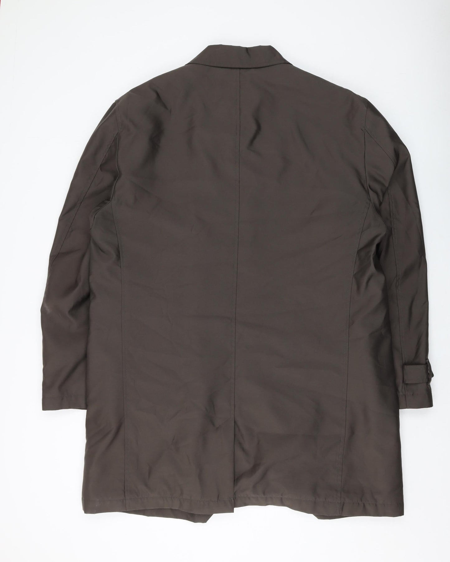 Autograph Mens Green Overcoat Coat Size L Button