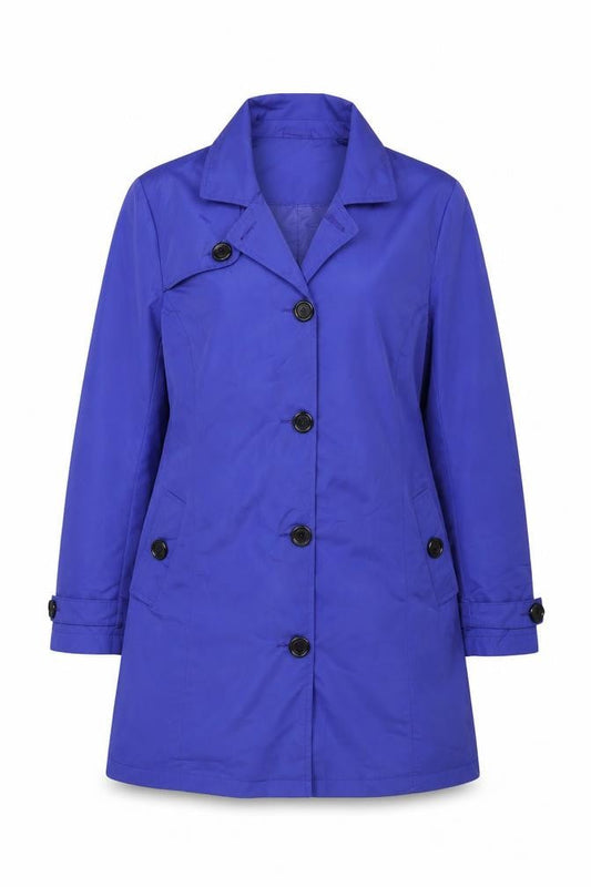 Womens UK Size 16 Damart Blue Overcoat