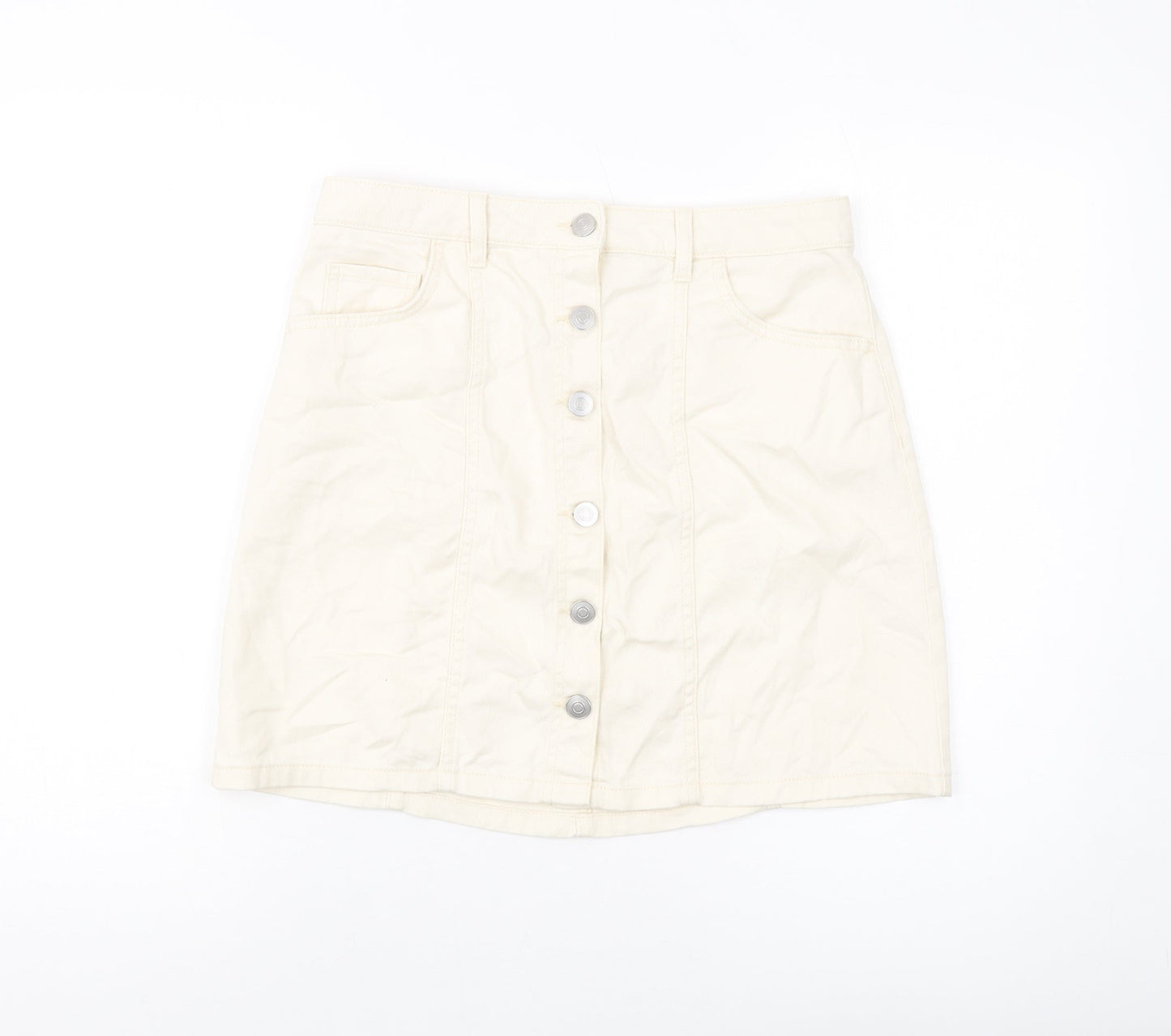 Womens UK Size 12 Tulchan Mini Denim Skirt