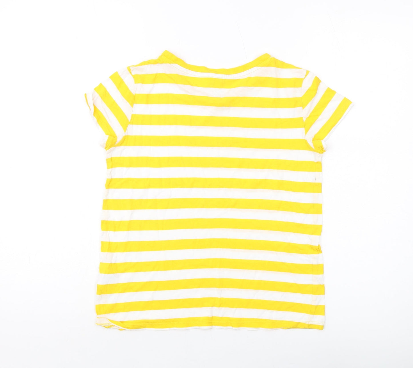 Womens UK Size XS H&M Yellow Basic T-Shirt