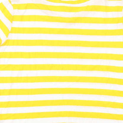 Womens UK Size XS H&M Yellow Basic T-Shirt