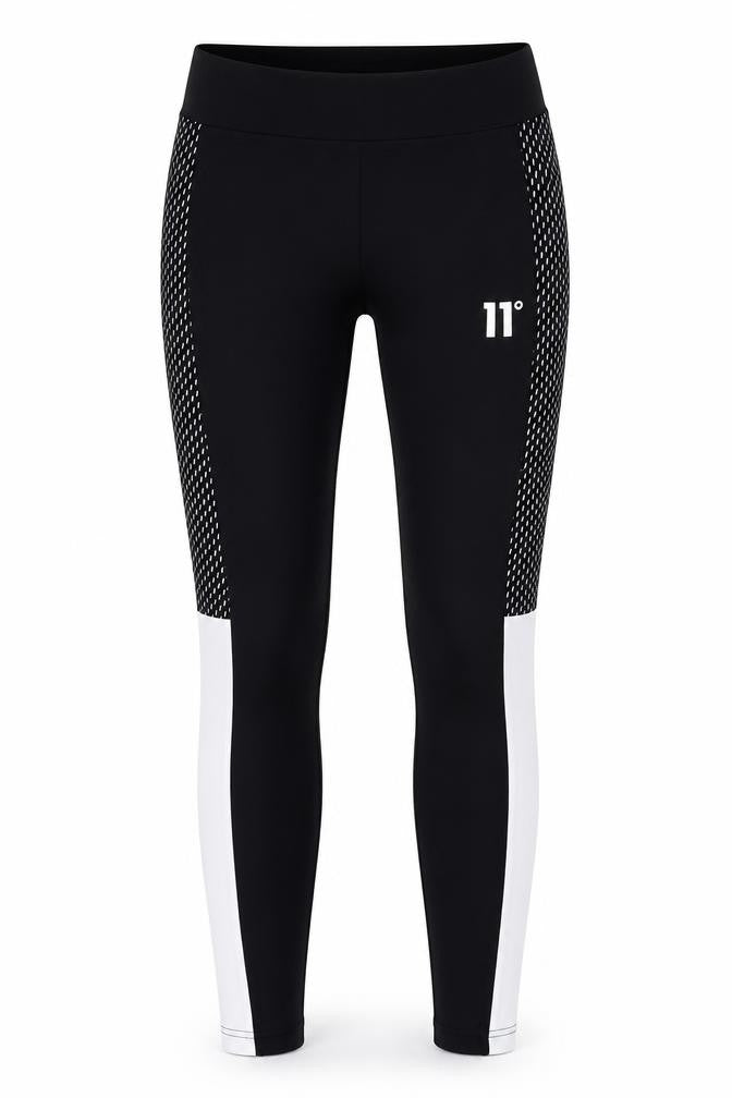 11 Degrees Womens Black Cotton Capri Leggings Size 8 L27 In