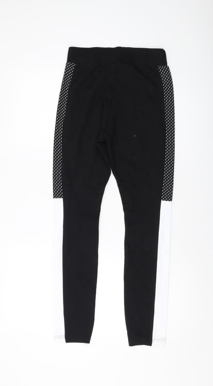 11 degrees Womens Black Cotton Capri Leggings Size 8 L27 in