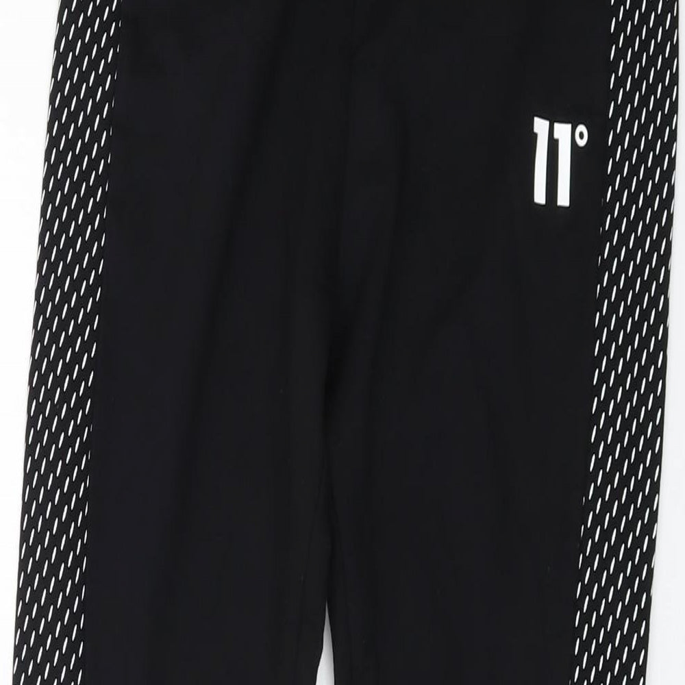11 degrees Womens Black Cotton Capri Leggings Size 8 L27 in