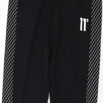 11 degrees Womens Black Cotton Capri Leggings Size 8 L27 in