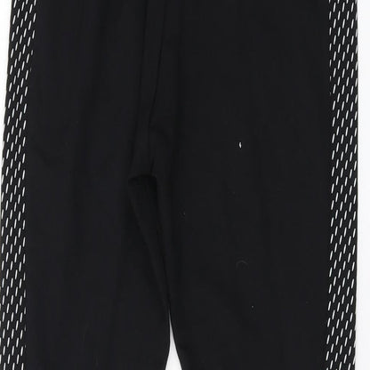 11 degrees Womens Black Cotton Capri Leggings Size 8 L27 in