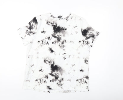 Womens UK Size S Zara White Basic T-Shirt