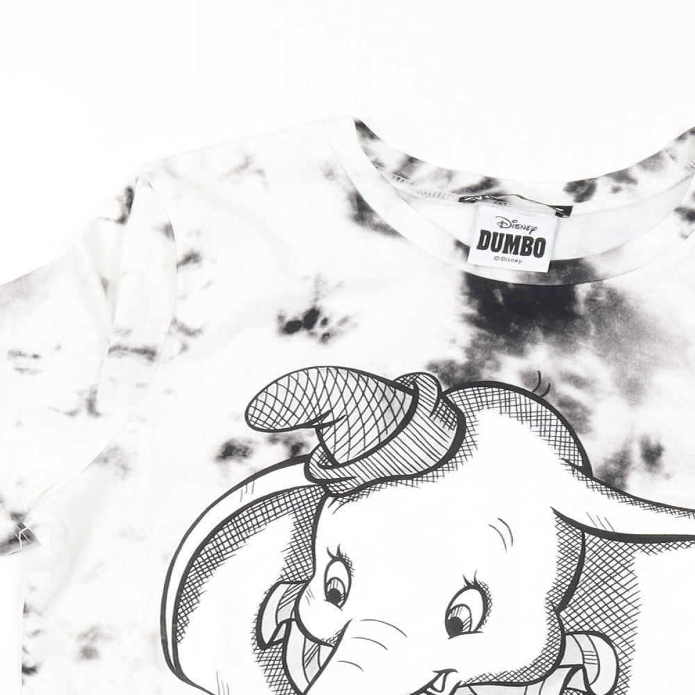 Womens UK Size S Zara White Basic T-Shirt