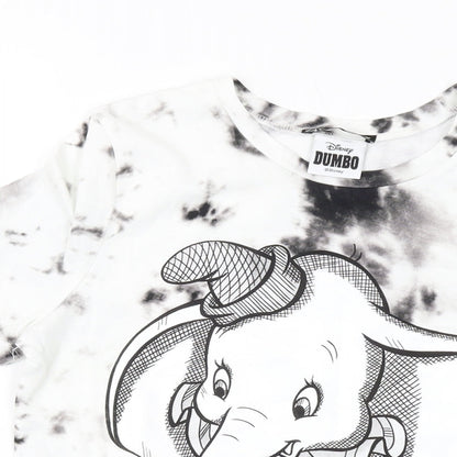 Womens UK Size S Zara White Basic T-Shirt