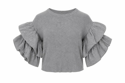 H&M Womens Silver Round Neck Viscose Pullover Jumper Size S