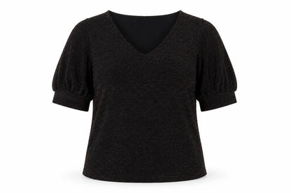 Womens UK Size M H&M Black Basic Blouse